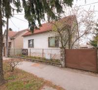 Ein Einfamilienhaus in der Zelenečská-Straße in Trnava mit Vorgarten und Tor.