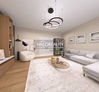 Helles Wohnzimmer mit Sofa, Holzboden und moderner Beleuchtung in einer Vierzimmerwohnung.