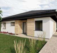 Einfamilienhaus in der Kostolná-Straße in Drahovce mit Rasen und gepflegtem Garten.