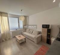 Einzimmerwohnung mit Sofa und Küche, dekoriert mit Holzboden.