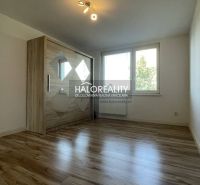 Helles Zimmer in einer 2-Zimmer-Wohnung mit Holzboden und Kleiderschrank.