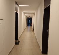 Der Flur in einer 2-Zimmer-Wohnung mit einfachem Interieur und Fliesenboden.