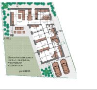Grundriss eines Einfamilienhauses mit einer Fläche von 119,10 m² auf einem Grundstück von 424 m².