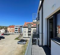 Blick vom Balkon einer 2-Zimmer-Wohnung in der Jarková-Straße in Prešov.