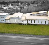 Produktionsräume in Košťany nad Turcom mit weitläufiger Grünfläche in der Industriezone.