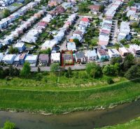 Luftaufnahme eines Einfamilienhauses in der Straße Nabr. J. M. Hurbana in Michalovce.
