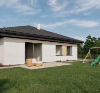 Einfamilienhaus in der Kostolná-Straße in Drahovce mit Kinderspielplatz und gepflegtem Garten.