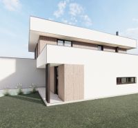 Moderne Architektur mit Holzdekor für Grundstücke - Wohnen in der Stadt Sliač.