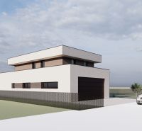 Ein Einfamilienhaus mit moderner Architektur auf einem für Wohnzwecke geeigneten Grundstück in Sliač.