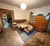 Ein Zimmer in einem Einfamilienhaus mit Möbeln, Kronleuchtern und Pflanzen wirkt gemütlich.