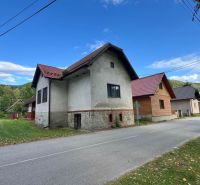 Ein Einfamilienhaus in Stankovany mit traditioneller Architektur an einer ruhigen Straße in der Natur.