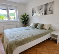 Ein Zimmer in einer 2-Zimmer-Wohnung mit Holzboden und einem großen Fenster.