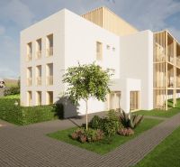 Ein Gebäude in Nová Lesná, umgeben von Grün, Teil von Hotels und Pensionen.