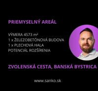Gewerbegebiet an der Zvolenská-Straße in Banská Bystrica mit Erweiterungspotenzial.