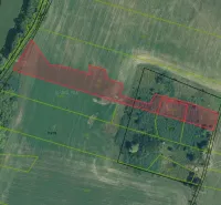 Katasterkarte der Grundstücke bei Liptovský Trnovec zeigt verschiedene Grenzen besonderer Immobilien.
