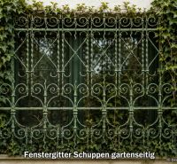 Das Grün, das das Ziergitter am Fenster des Einfamilienhauses in Illmitz überwuchert.
