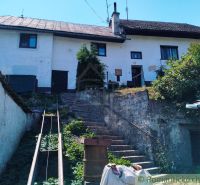 Hof eines Einfamilienhauses in Stará Turá mit Treppen und Vegetation.
