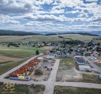 Grundriss eines Einfamilienhauses mit Räumen in Poprad, einschließlich Küche und Wohnzimmer.