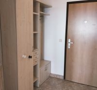 Eingangsflur mit Schränken und Garderobenwand in einer 2-Zimmer-Wohnung.