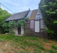 Ein älteres Familienhaus in Čelovce, umgeben von Grün und Bäumen.