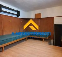 Innenraum eines Einfamilienhauses mit Bett und Boden in Holzoptik.