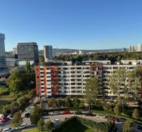 Blick aus einer Einzimmerwohnung in der Bosákova-Straße in Bratislava - Petržalka.