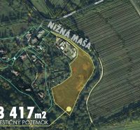 Luftaufnahme von Investitionsfreizeitgrundstücken bei Nižná Maša, Betliar.