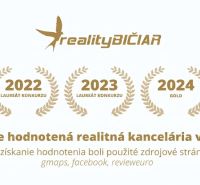 Die am besten bewertete Immobilienagentur in Trnava, ausgezeichnet in den Jahren 2021-2025.