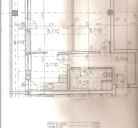 Grundriss einer 2-Zimmer-Wohnung mit Badezimmer und Loggia in Bratislava am Račianske mýto.