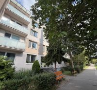 Wohnhaus in der Štefánikova-Straße in Senica mit umliegendem Grün und Gehweg.