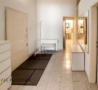 Eingangsflur in einer 2-Zimmer-Wohnung mit Fliesenboden und Spiegelwand.