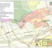 Der Plan zeigt die geplanten Wohnbaugrundstücke in der Lage Ptičie an der Straße Ptičie.