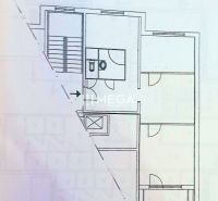 Der Grundriss zeigt die Anordnung einer 3-Zimmer-Wohnung.