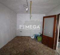 Ein Zimmer in einem Einfamilienhaus mit einem Boden in Holzoptik und Malutensilien.