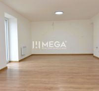 Geräumiges Zimmer mit Holzboden in einer 2-Zimmer-Wohnung.