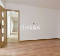 Ein Zimmer mit einem Boden in hellem Holzdekor, 2-Zimmer-Wohnung.