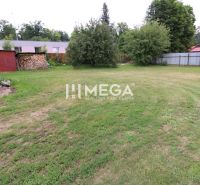Garten bei einem Einfamilienhaus in Ulič auf Ulič 131 mit einem Holzunterstand und Bäumen.