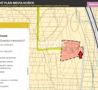 Územný plán für Košice IV, Rešov majer, fokussiert auf Grundstücke - Wohnen.