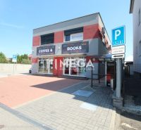 Büros in der Sama-Chalupka-Straße in Michalovce mit einem Parkplatz vor dem Gebäude.