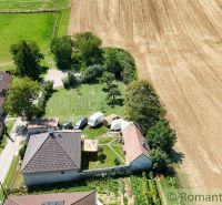 In Pastuchov gibt es Gärten, die von Feldern und Dorfhäusern umgeben sind.