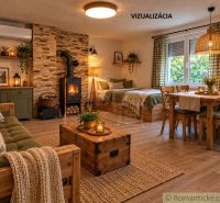 Gemütliche Hütte mit Kamin, Holzelementen, rustikalen Möbeln und angenehmer Atmosphäre.