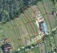 Luftaufnahme von Wohnbaugrundstücken in Švošov.