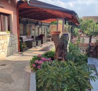 Einfamilienhaus in der M. R. Štefánika-Straße in Holíč, Veranda mit Garten.