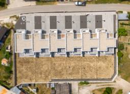 Luftaufnahme des Hausbaus in Horná Streda in der Straße Horná Streda.