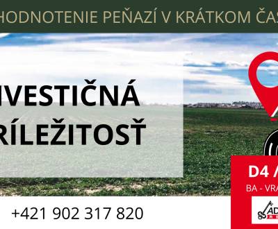 Kaufen landwirtsch. Grundstücke, Ráztočná, Bratislava - Vrakuňa, Slowa
