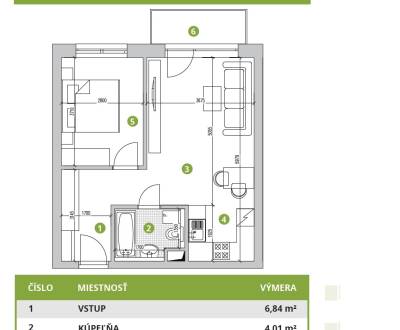 !BIELY KOSTOL NOVOSTAVBA! 2i byt s balkónom, výmera 47,80m2, 130.300€