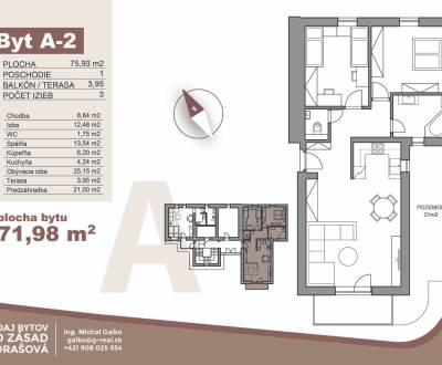 Kaufen 3-Zimmer-Wohnung, Matúškova, Liptovský Mikuláš, Slowakei