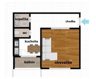 Kaufen 1-Zimmer-Wohnung, 1-Zimmer-Wohnung, Hurbanova, Senec, Slowakei