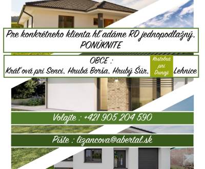 Suche Einfamilienhaus, Einfamilienhaus, Senec, Slowakei