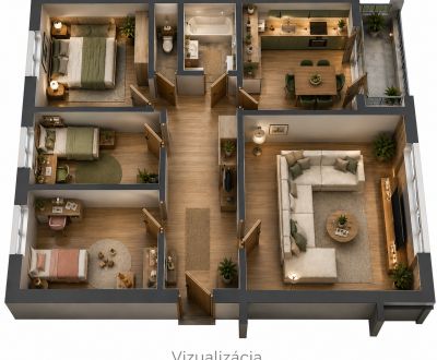 Kaufen 4-Zimmer-Wohnung, 4-Zimmer-Wohnung, Budapeštianska, Košice - Sí